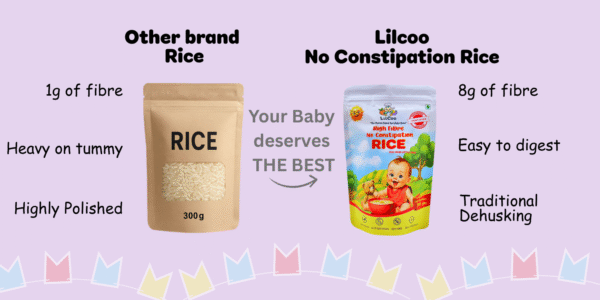 LilCoo High Fibre No Constipation Rice (300 gms) | 6X more fibre than regular rice - Image 8