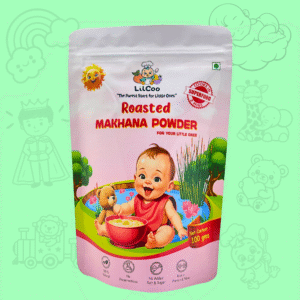 LilCoo Roasted Makhana Powder (100gms) | Premium Foxnut/Lotus seeds | Organic Baby Food | Nutrient Rich & Gentle on Tummy | Age - 6+ months