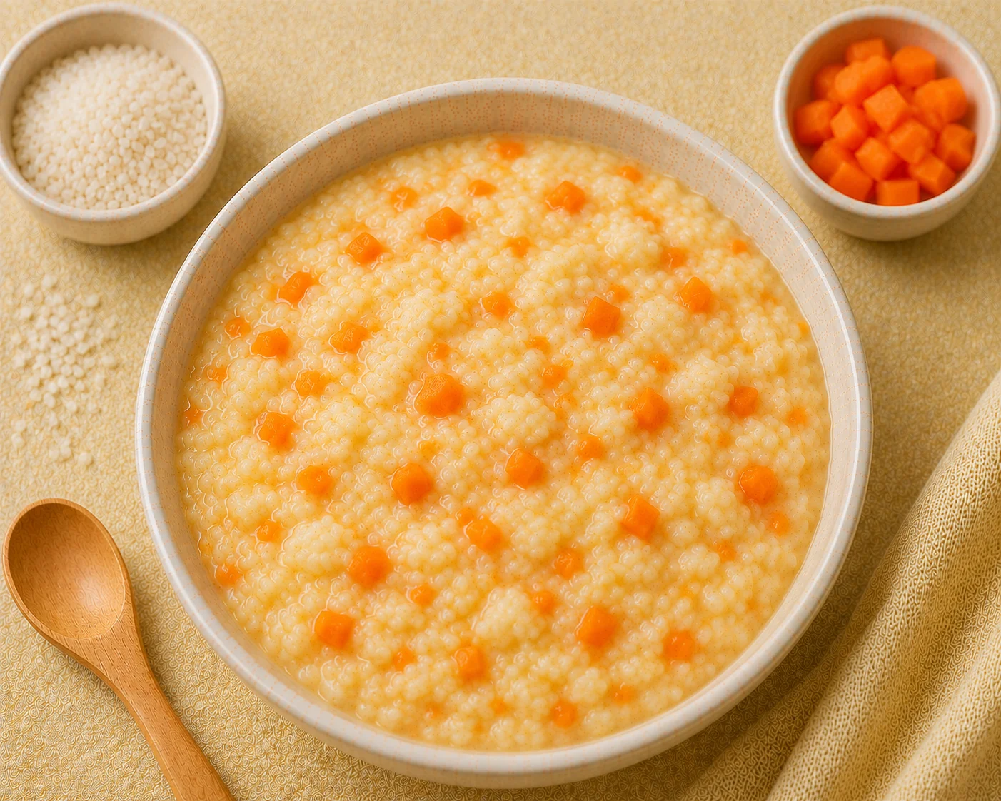 Carrot Rice - Sweet Vegetable Baby Rice