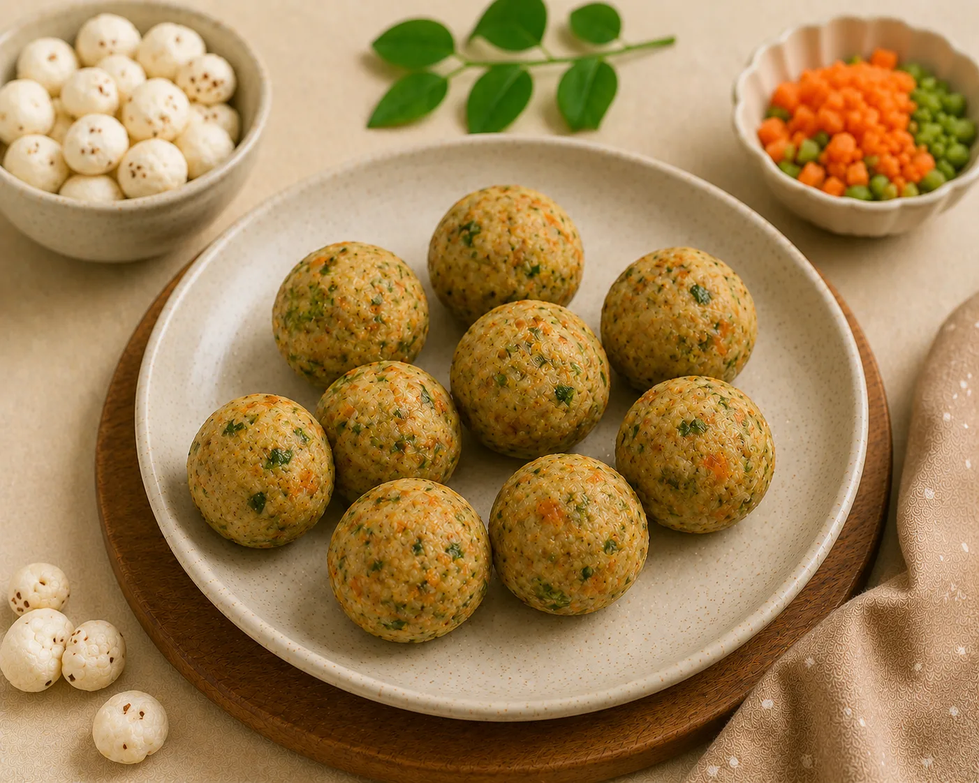 Makhana Veggie Balls - Baby Finger Food