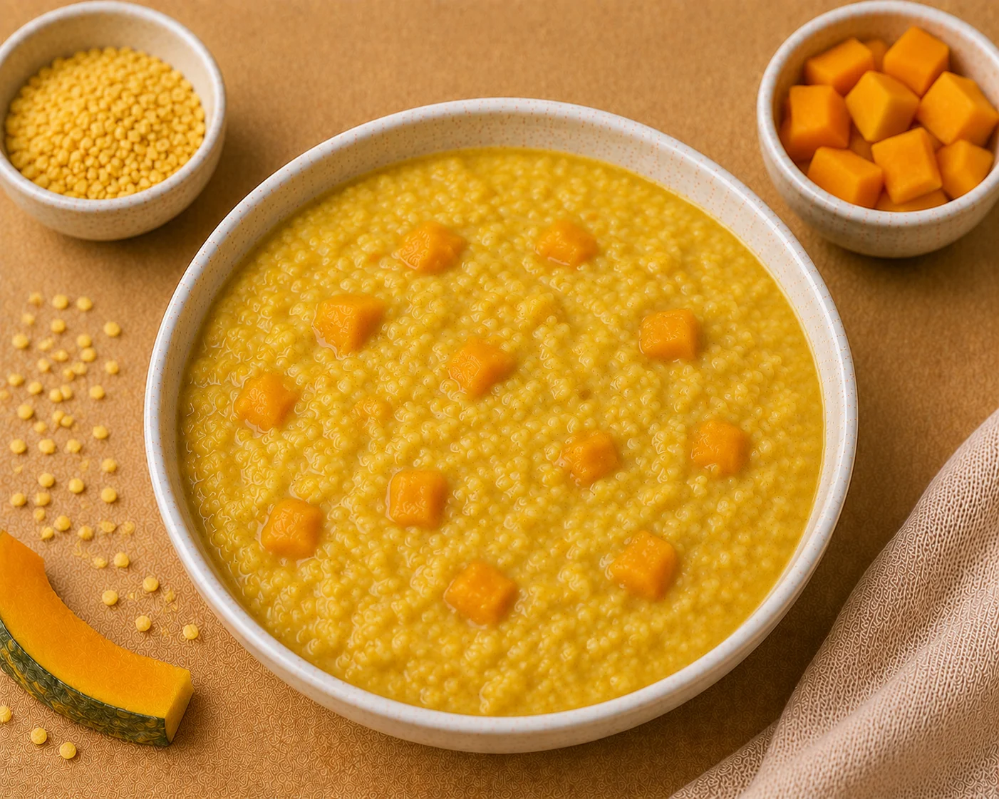 Pumpkin Khichdi - Sweet Moong Dal Recipe