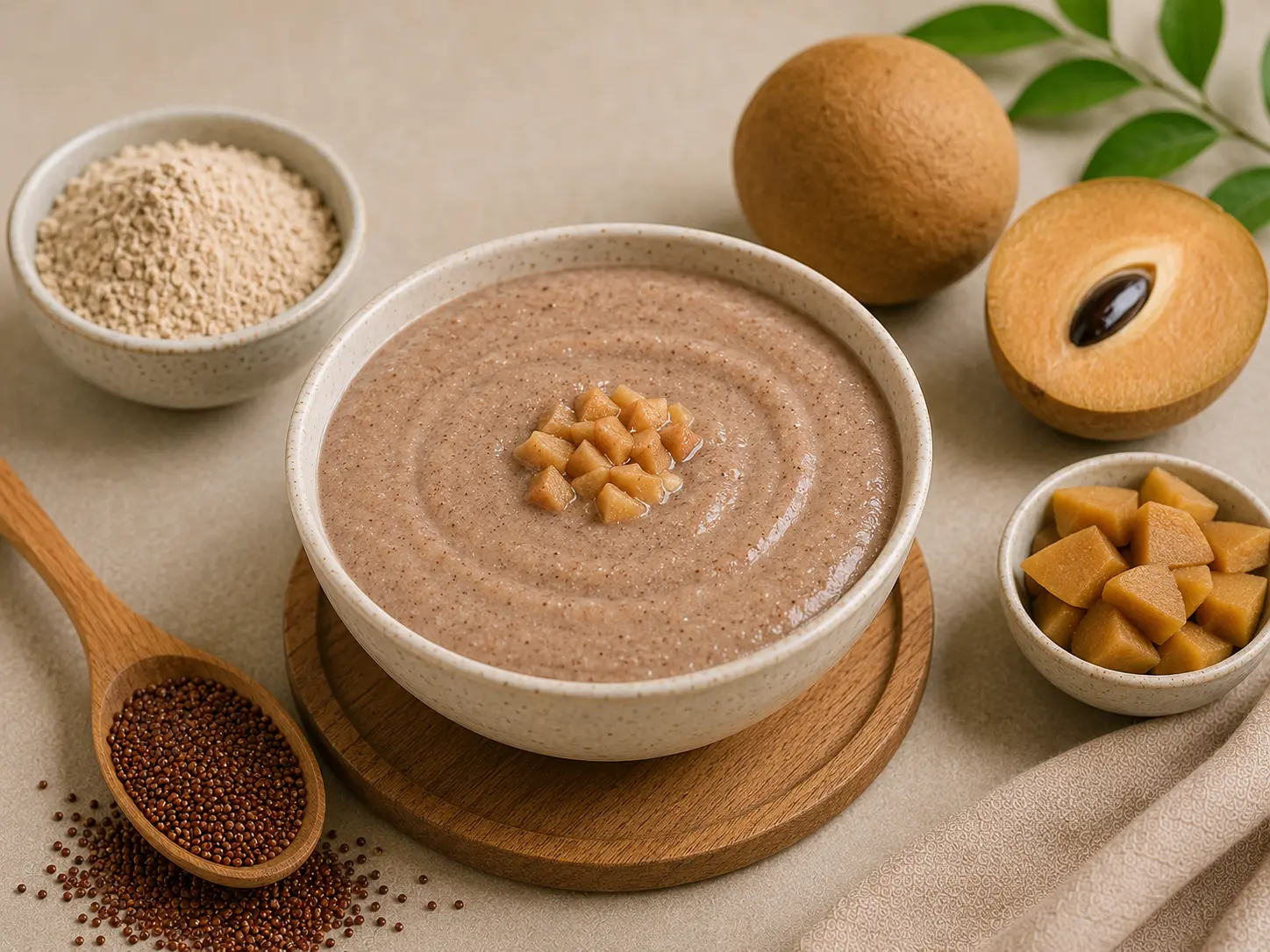 Ragi Chikoo Porridge - Baby Porridge Recipes