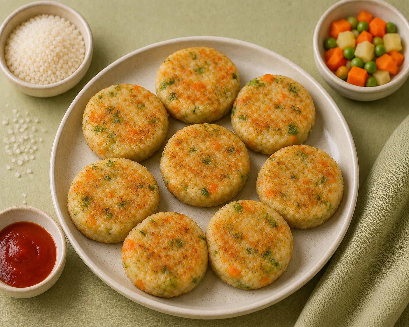 Rice Veg Cutlets - Finger Food for Toddlers