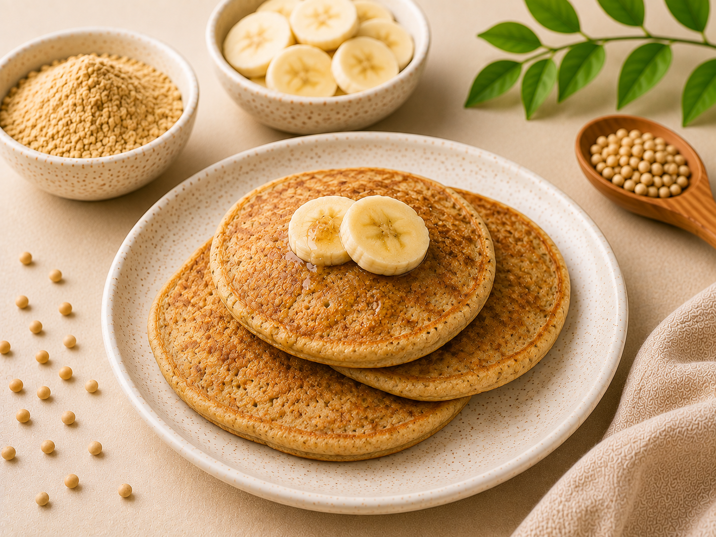 Sprouted Sattu Banana Pancakes - Baby Breakfast Ideas