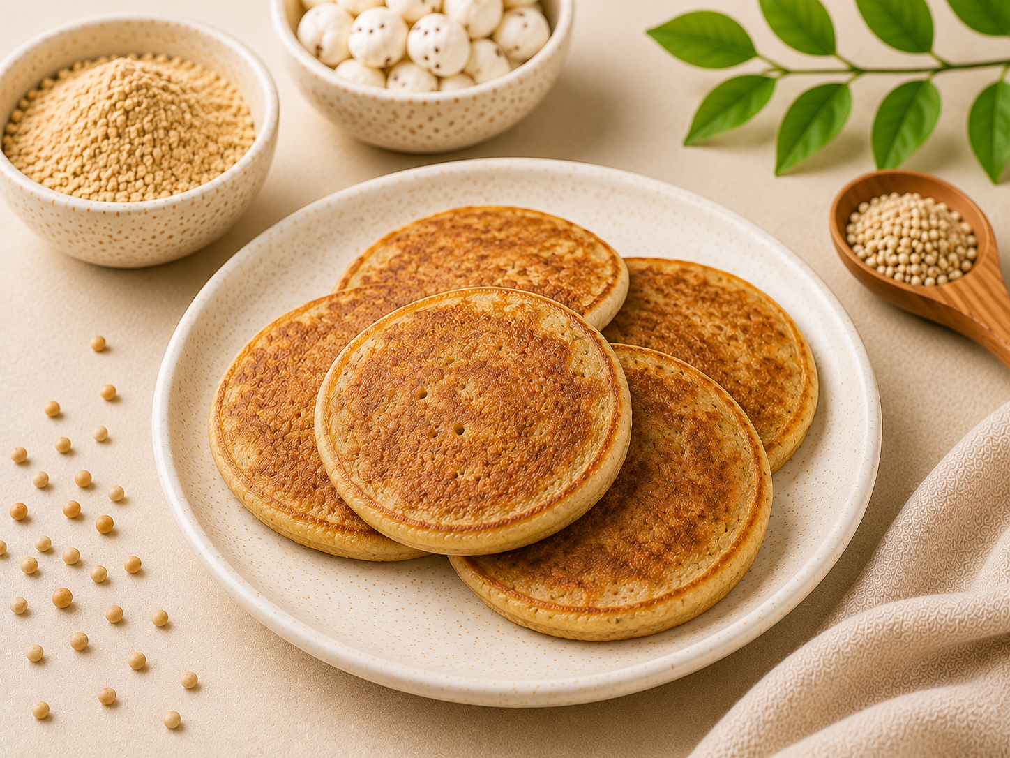 Sprouted Sattu Pancakes - Sattu Maavu Recipes for Babies