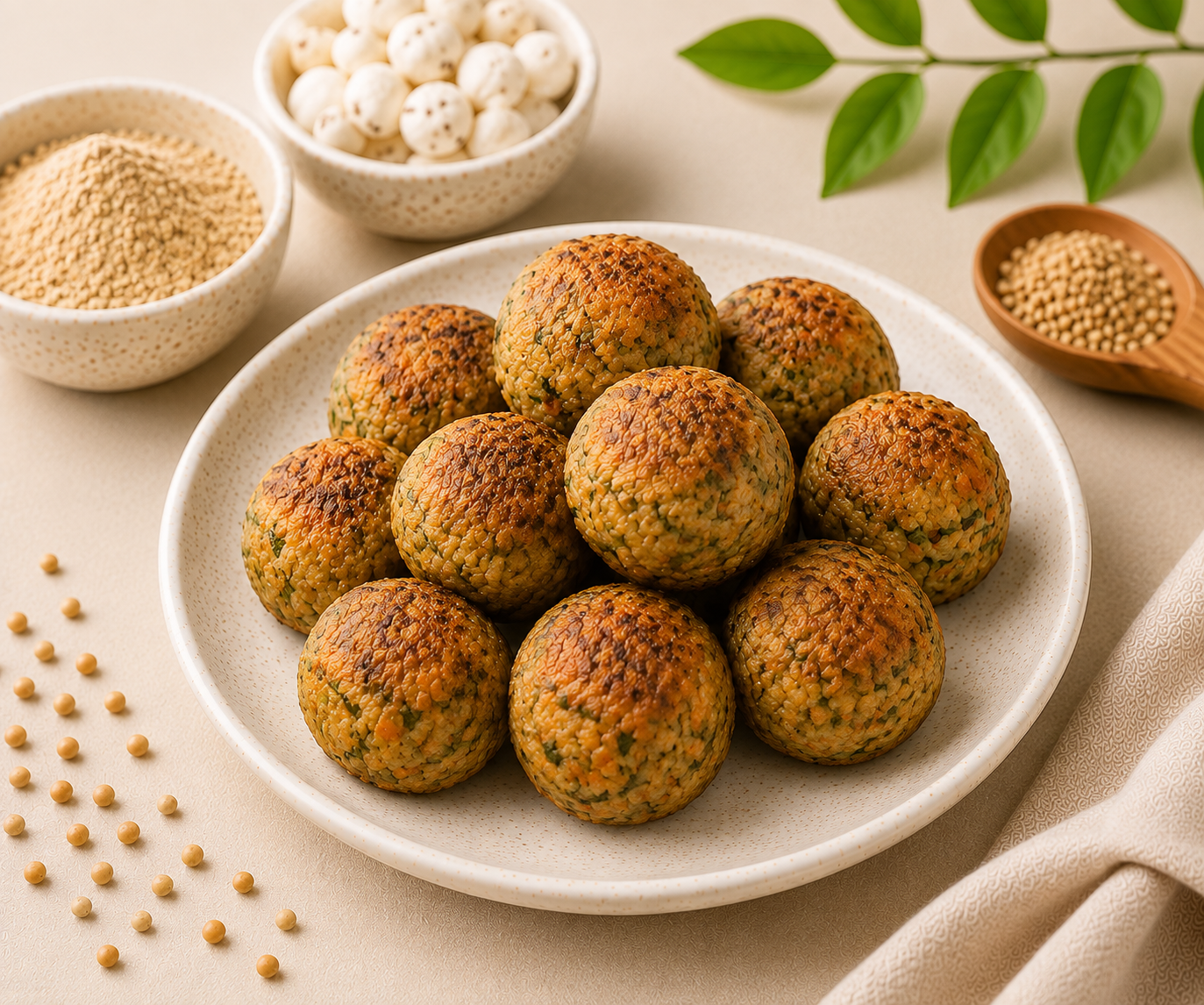 Sprouted Sattu Veggie Bites - Healthy Baby Snack