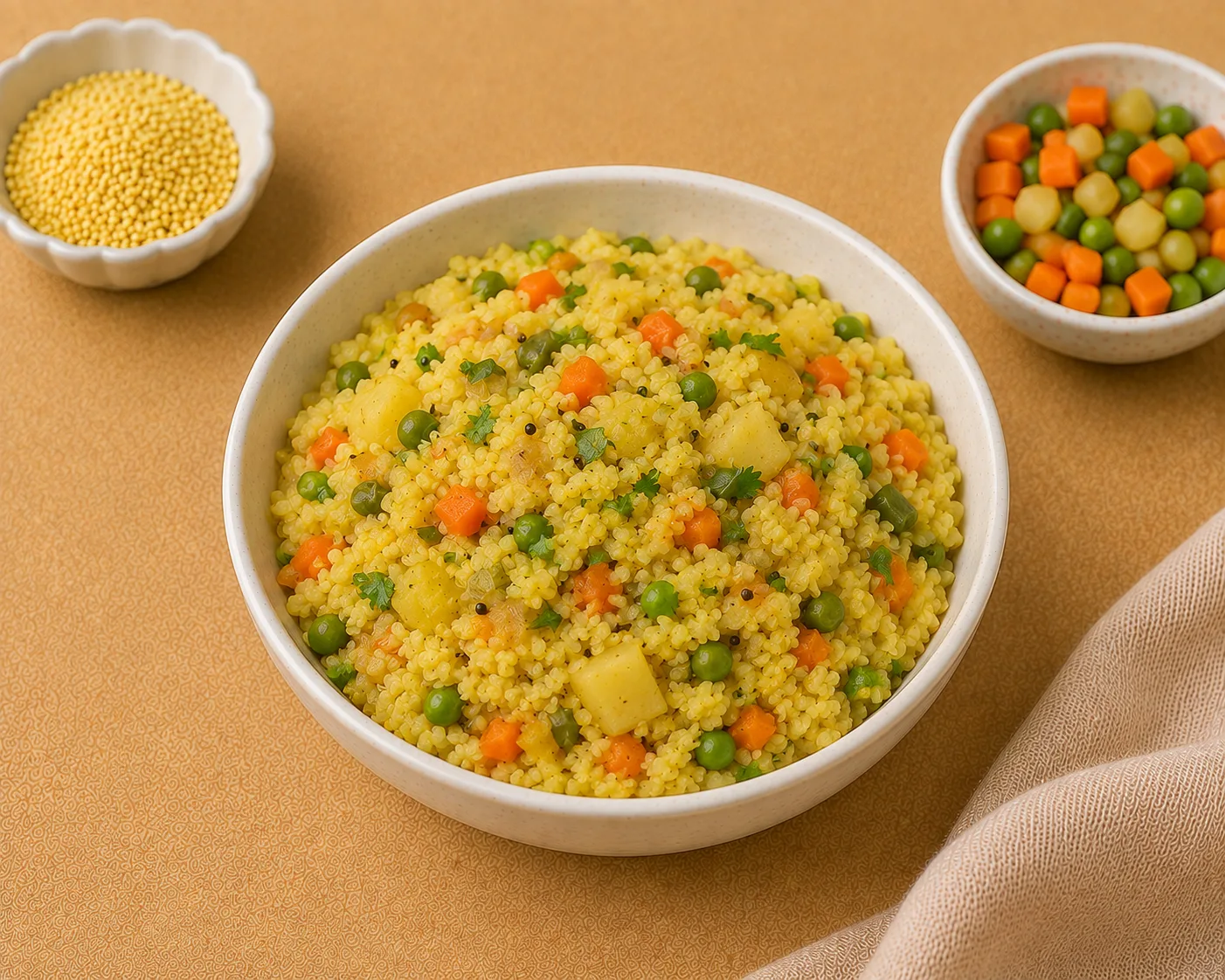 Vegetable Millet Poha Kichadi - Millet Poha Recipes